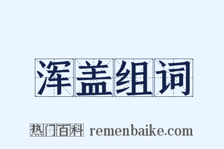 浑盖组词是什么意思的图片
